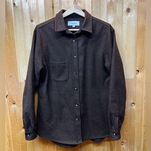 W’s size L ANIAN Modern Melton Shirt